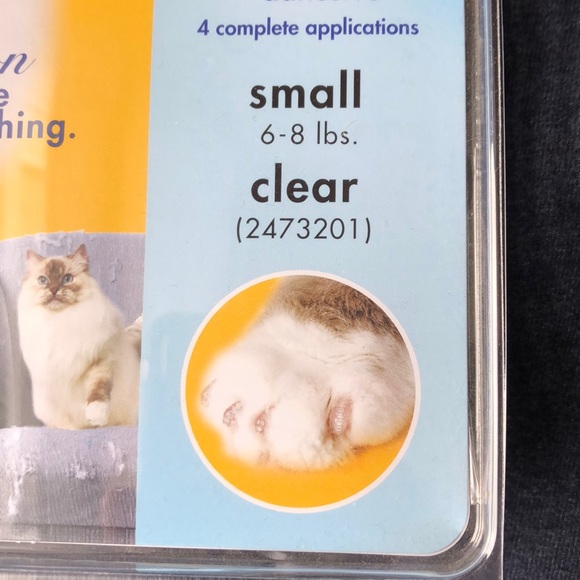 Soft Claws Cat Nail Caps Clear Small Made in USA Protect - Picture 3 of 5